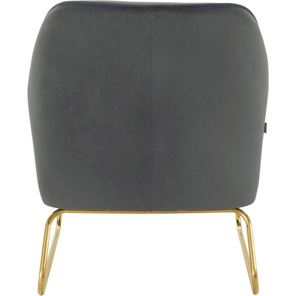 Siv žametni fotelj Joshua - Støraa -image-3