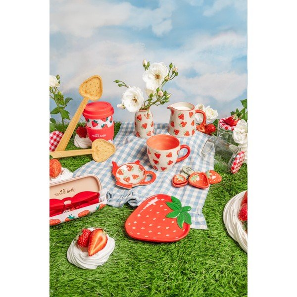 Vaze v kompletu 3 ks iz kamenine (višina 9,5 cm) Fruit – Sass & Belle-image-3