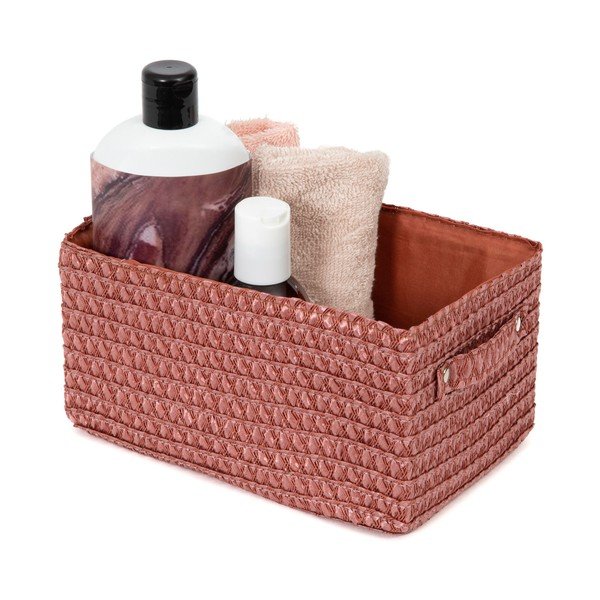 Rdeča košara za shranjevanje Compactor Lilou Basket Terracotta-image-1