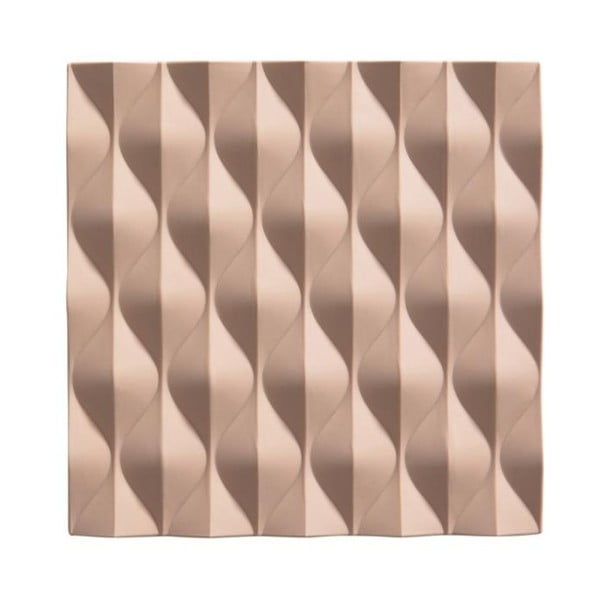 Bež silikonska podloga za vroče lonce Zone Origami Wave