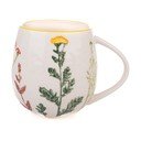 Bela porcelanasta skodelica 500 ml Flower Garden – Dakls