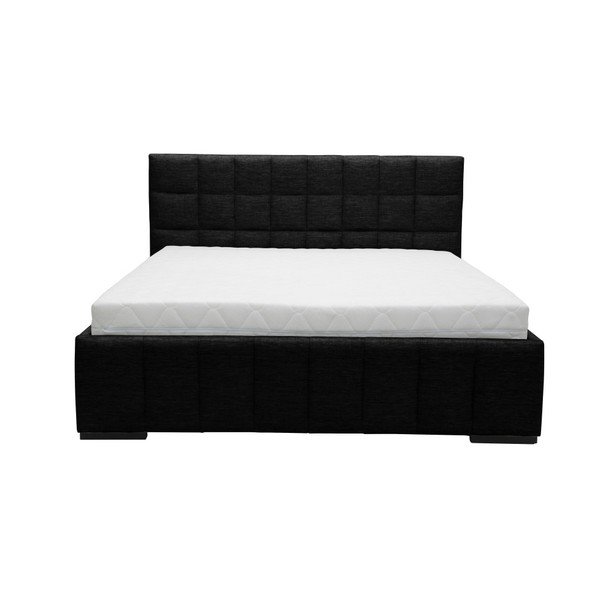 Črna zakonska postelja Mazzini Beds Dream, 180 x 200 cm-image-2