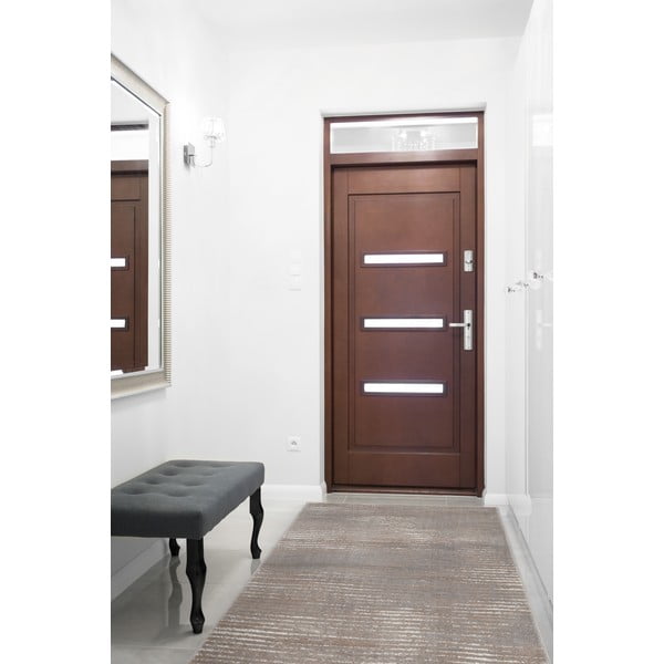 Sivo-bež tekač 80x250 cm Soft Gik P – FD-image-1