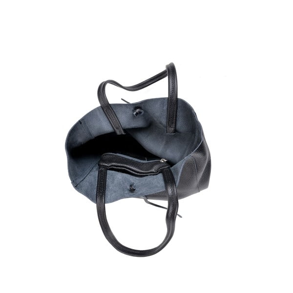 Črna usnjena torbica Cardoni Vera-image-3