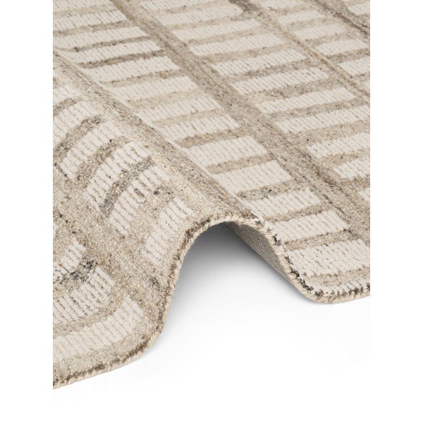 Kremno bela ročno tkana volnena preproga 80x150 cm Boho 1.0 Linara – Vikosa-image-4