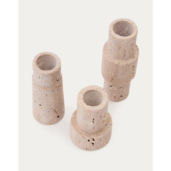 Kamniti svečniki v kompletu 3 ks Majid – Kave Home-image-4