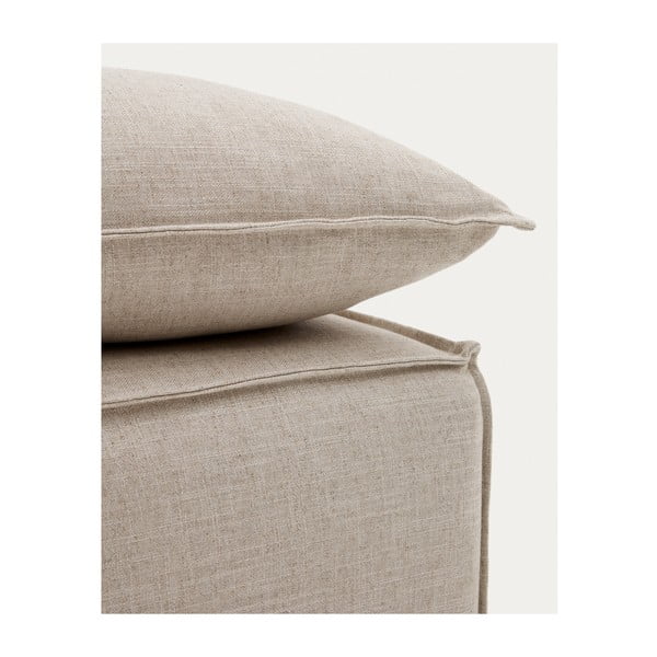 Bež lanen tabure Anarela – Kave Home-image-1