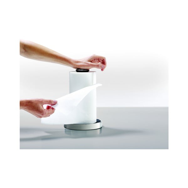 Črno stojalo za papirnatne brisače Joseph Joseph Push´n´Tear-image-2