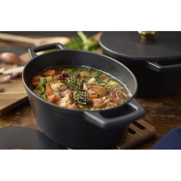 Litoželezen lonec s pokrovko za indukcijsko ploščo 3,8 l – Holm-image-1