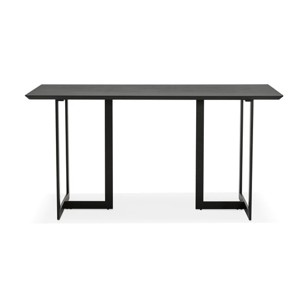 Črna pisalna miza Kokoon Dorr, 150 x 70 cm