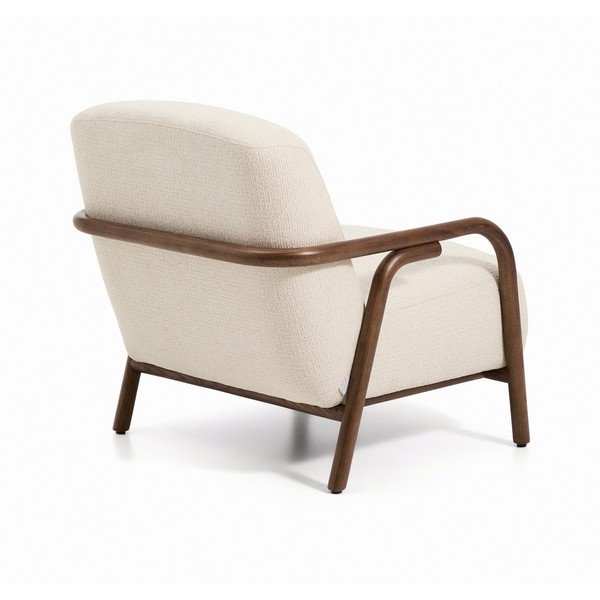 Bež fotelj iz šenilje Sylo – Kave Home-image-4