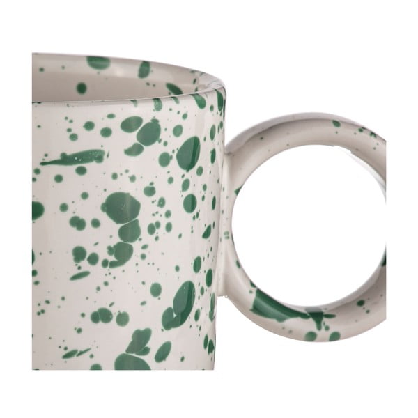Bele/zelene lončene skodelice v kompletu 2 ks 450 ml Carnival – Ladelle-image-3