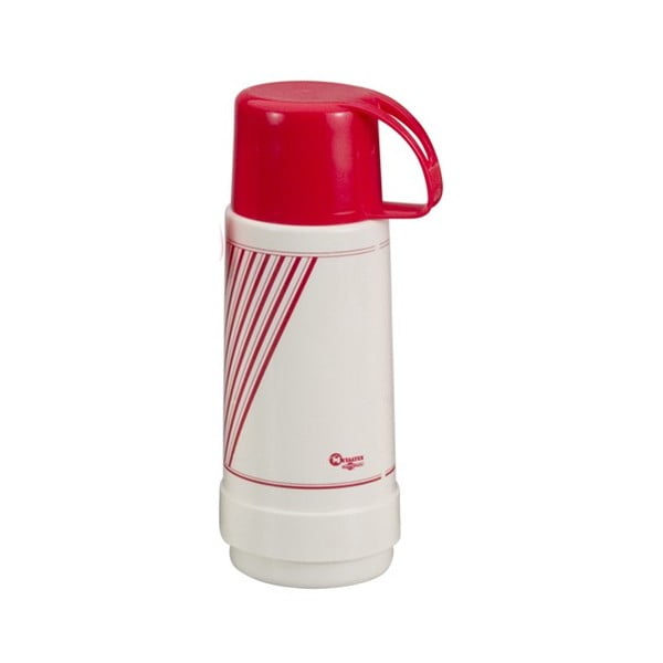 Rdeče-bela termo steklenica Metaltex Vacuum, 750 ml