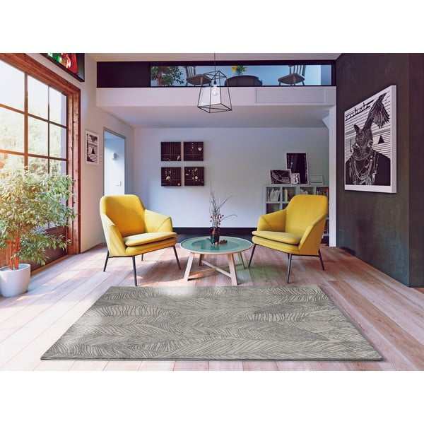 Siva preproga 230x160 cm Hojas Gris Sunset - Universal-image-1