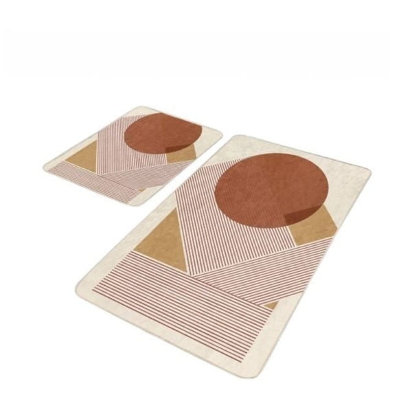 Žametne kopalniške preproge v kompletu 2 ks 60x100 cm – Mila Home