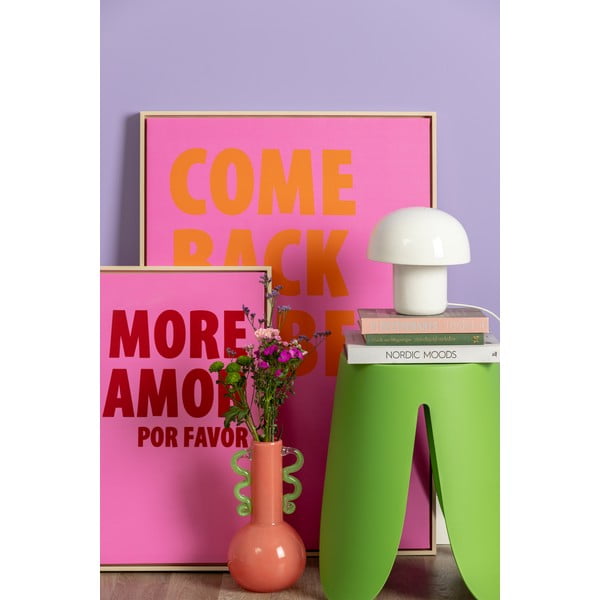 Bela namizna svetilka s kovinskim senčilom (višina 20 cm) Fat Mushroom – Leitmotiv-image-1