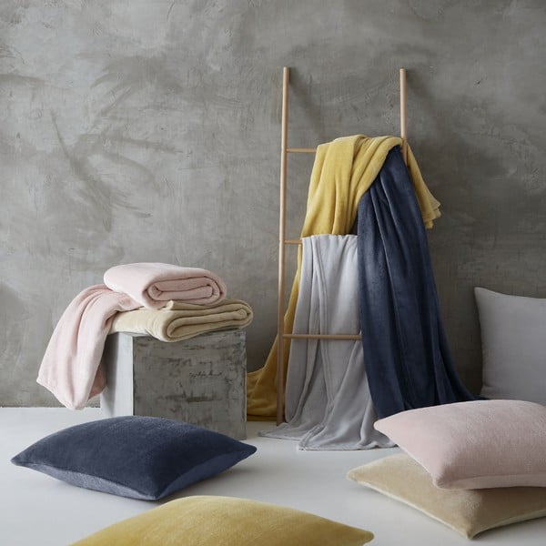 Modro pregrinjalo 200x240 cm Raschel - Catherine Lansfield-image-1