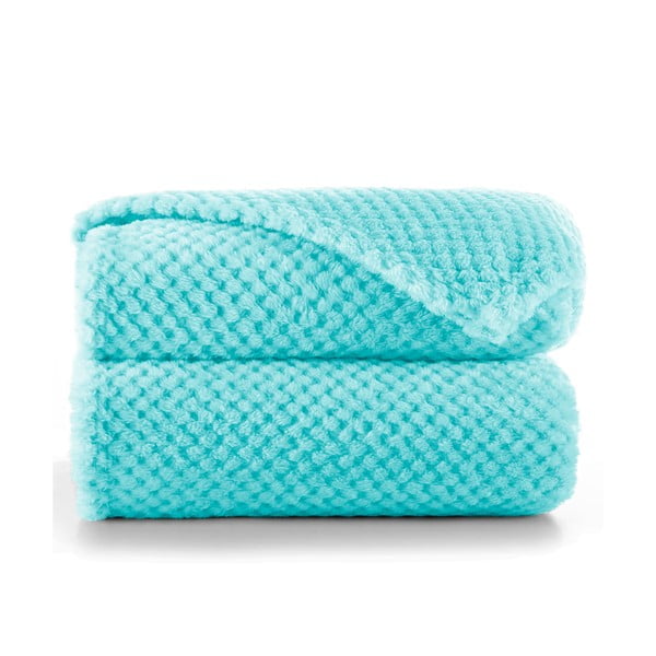 Turkizno pregrinjalo iz mikrovlaken DecoKing Henry, 150 x 70 cm-image-2