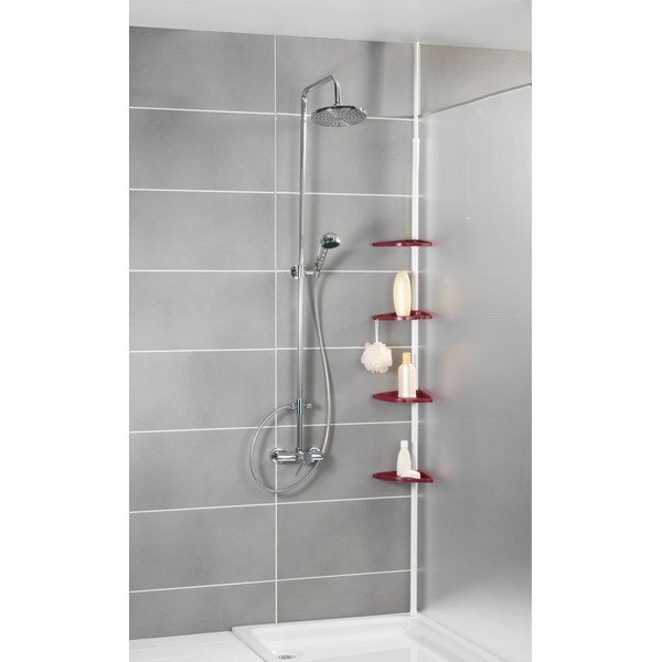 Roza teleskopska tuš polica Wenko Compact-image-1