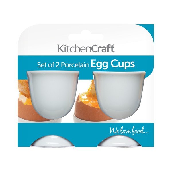 Komplet 2 skodelic za jajca z rokavi Kitchen Craft-image-1