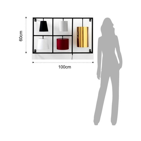 Črna stenska svetilka Tomasucci Jumble-image-2