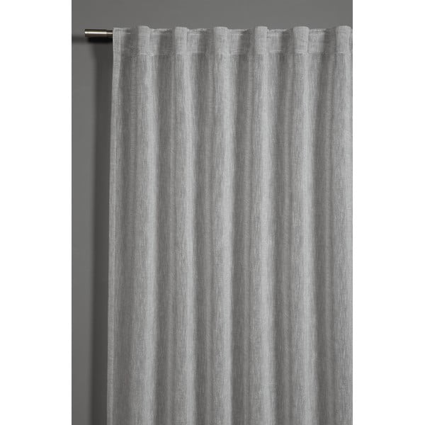 Siva prosojna zavesa 245x140 cm Natur - Gardinia