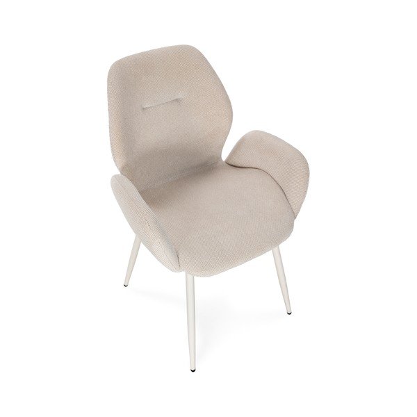 Bež oblazinjeni jedilni stoli v kompletu 2 ks Ansu – Marckeric-image-3