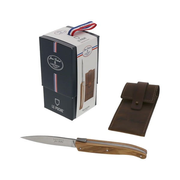 Žepni nož z lesenim ročajem Jean Dubost Le Poche