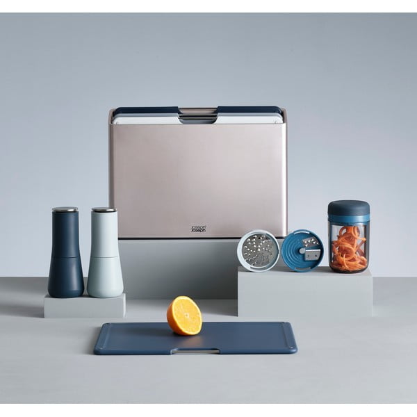 Komplet 2 modrih mlinčkov za sol in poper Joseph Joseph Milltop Sky-image-1