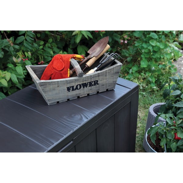 Temno siva vrtna škatla za shranjevanje Sherwood – Keter-image-4