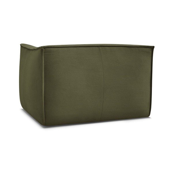 Zelen fotelj iz rebrastega žameta Giorgia – Bobochic Paris-image-3