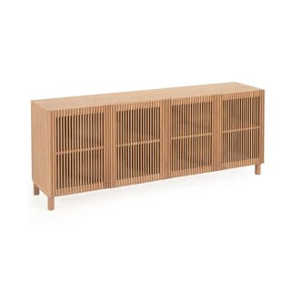 Nizka komoda v hrastovem dekorju v naravni barvi 180x72 cm Beyla – Kave Home