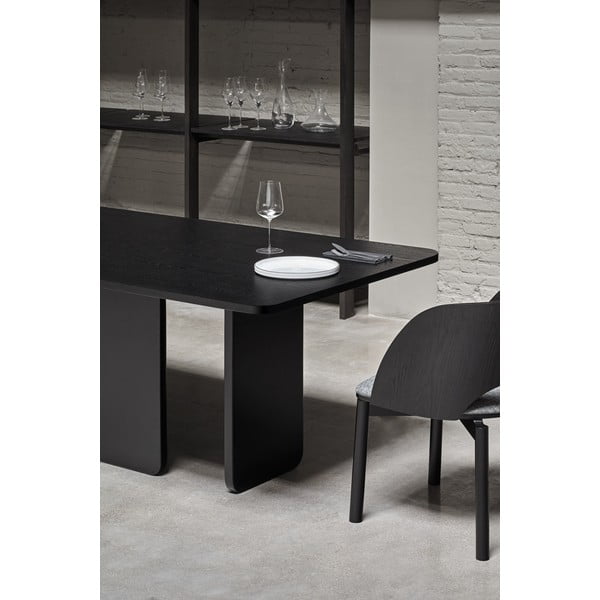 Črna jedilna miza Teulat Arq, 200 x 100 cm-image-2