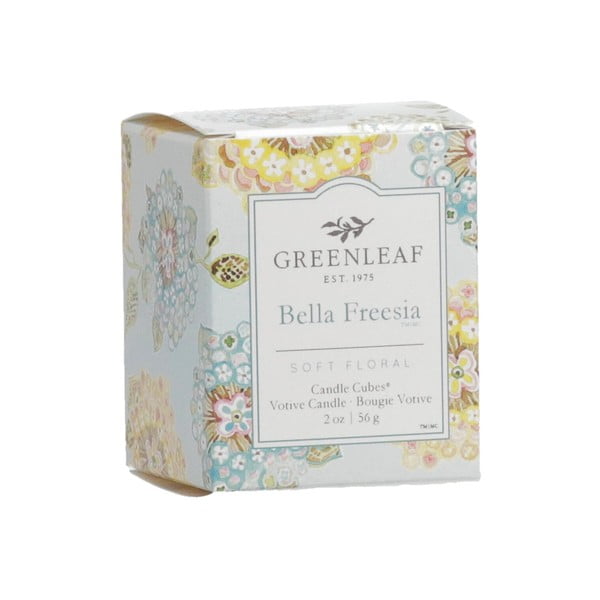 Dišeča sveča iz sojinega voska čas gorenja 15 h Bella Freesia – Greenleaf