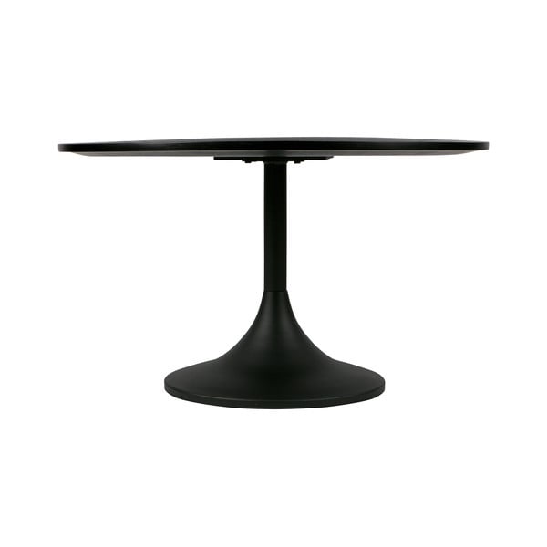 Črna kovinska odlagalna mizica WOOOD Bowie, ⌀ 70 cm