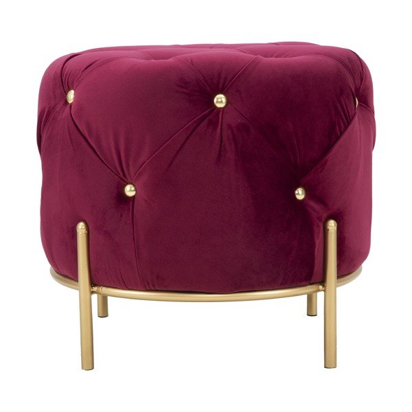 Mauro Ferretti Glam burgundsko rdeč stolček, ø 45 cm-image-3