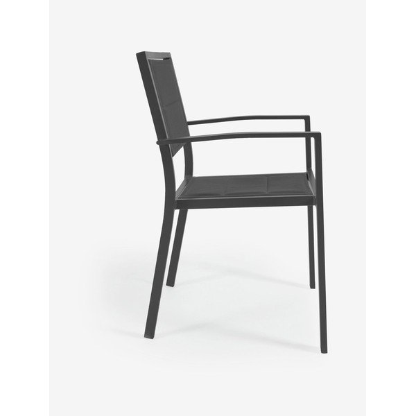 Siv aluminijasti vrtni stol Kave Home Sirley-image-1