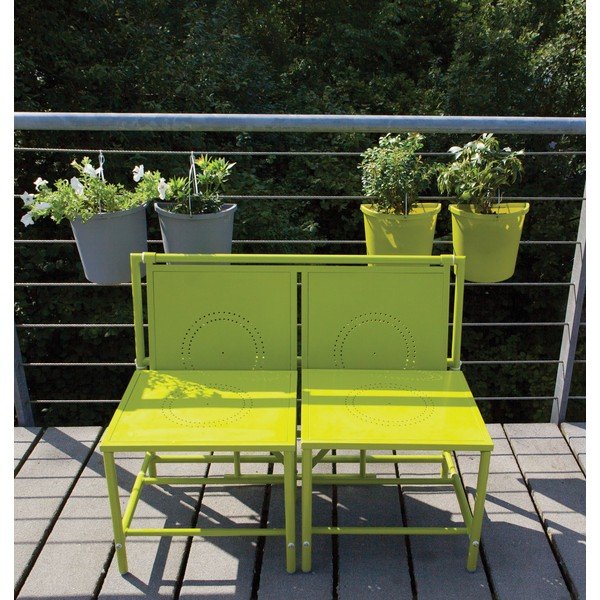 Zeleni zložljivi balkonski komplet Esschert Design Magic-image-2