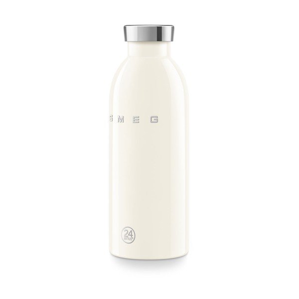 Kremno bela termovka iz nerjavečega jekla 500 ml 24BOTTLES – SMEG-image-3