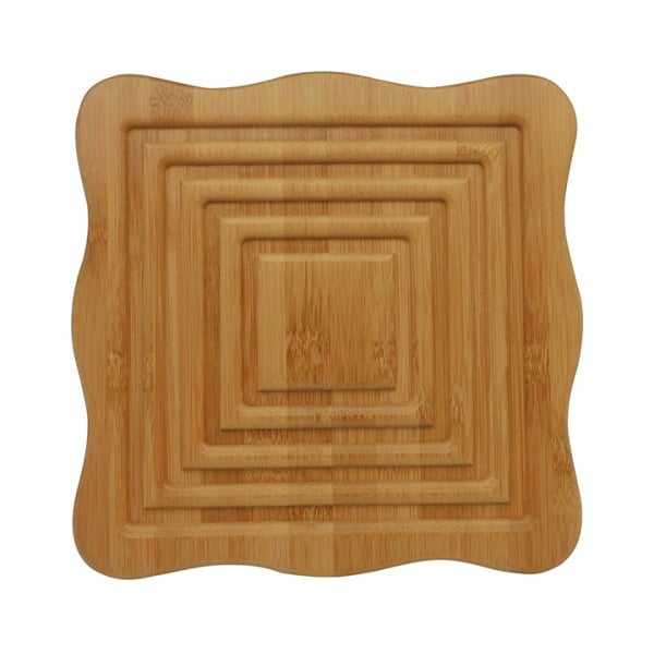 Lesen pladenj pod čajnikom v obliki kvadrata Bambum