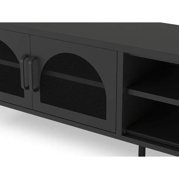 Črna TV omarica 160x50 cm Diora – Marckeric-image-4