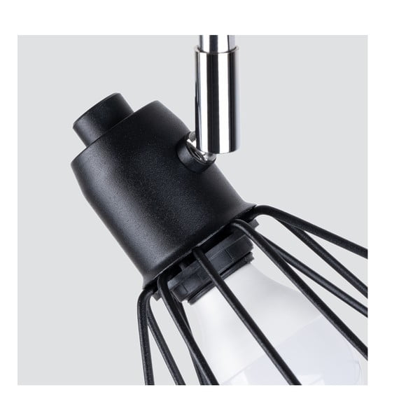 Črna stropna svetilka ø 10 cm Varpu – Sollux-image-2