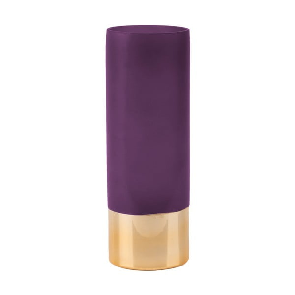 Vaza PT LIVING Glamour v vijolični in zlati barvi, višina 25 cm
