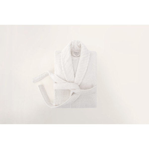 Bel bombažni kopalni plašč velikosti L/XL - Foutastic