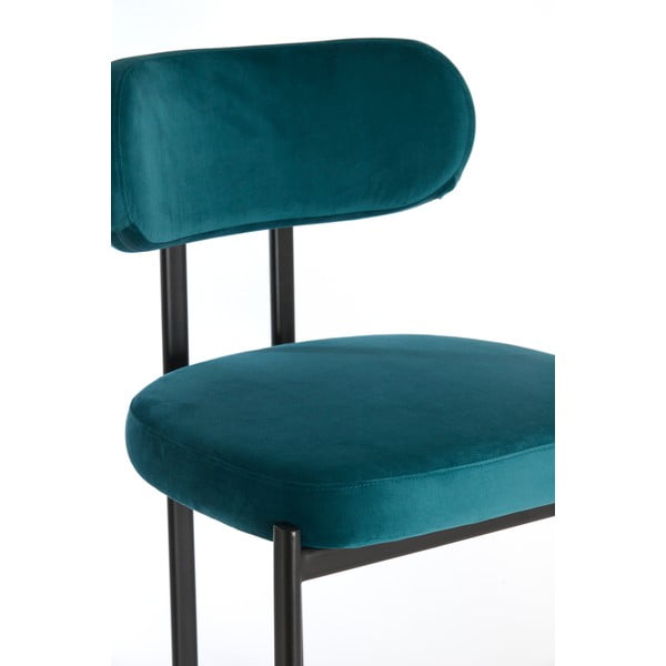 Modrozeleni žametni jedilni stoli v kompletu 2 ks Sonja – Light & Living-image-2