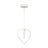 Bela kovinska LED viseča svetilka ø 22 cm Sevinc – Squid Lighting