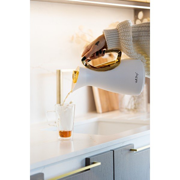 Zlato-bela termoska 1 l Alessia – Vialli Design-image-1