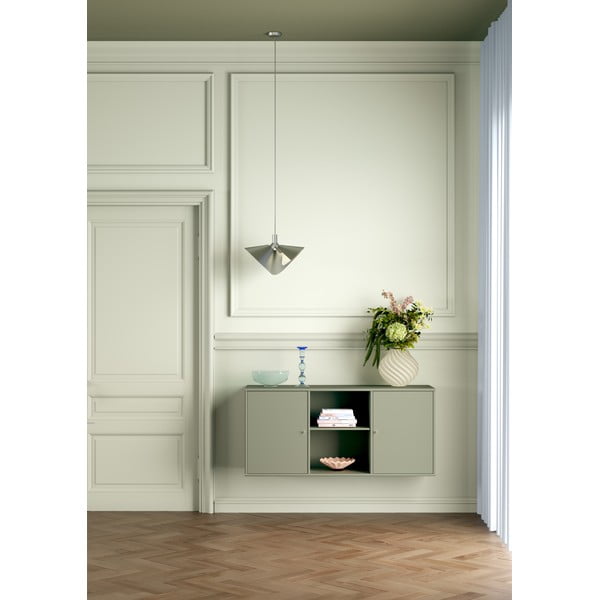 Kaki zelena stenska komoda 133x61x42 cm Mistral – Hammel Furniture-image-1