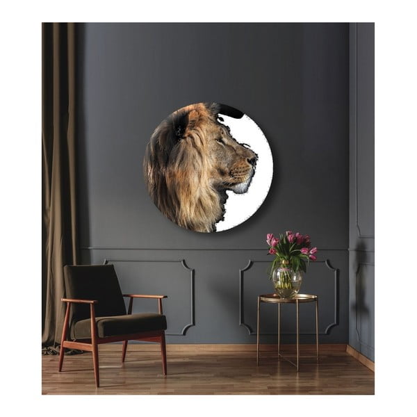 Stenska dekoracija Styler Ring Lion, ø 70 cm-image-1
