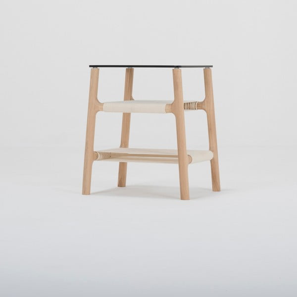 Stranska mizica iz masivnega hrasta Gazzda Fawn-image-4